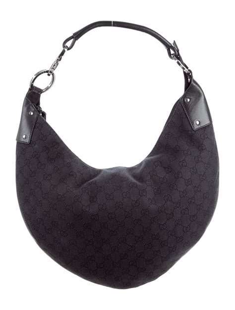 gucci half moon hobo bag|authentic gucci hobo bag.